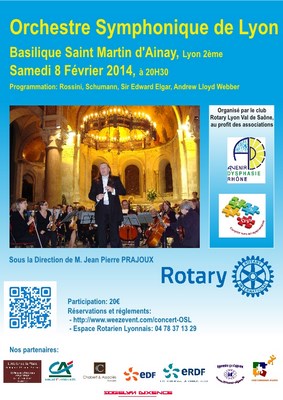 Concert de l'OSL le 8 Février 2014 à Ainay