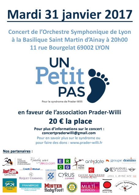 Concert de l'OSL pour Prader-Willi 31/01/2017