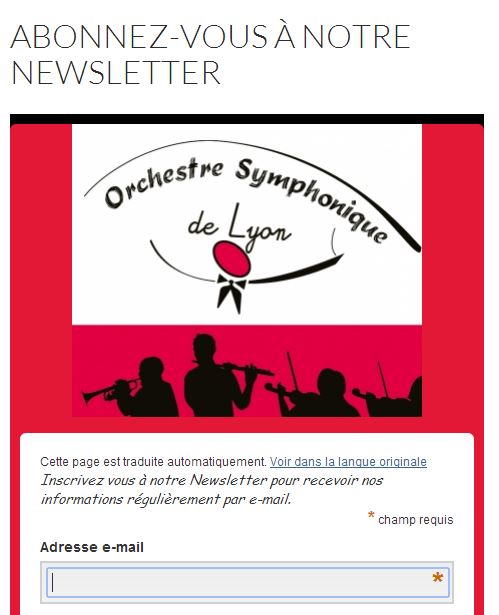 Abonnez-vous à notre newsletter