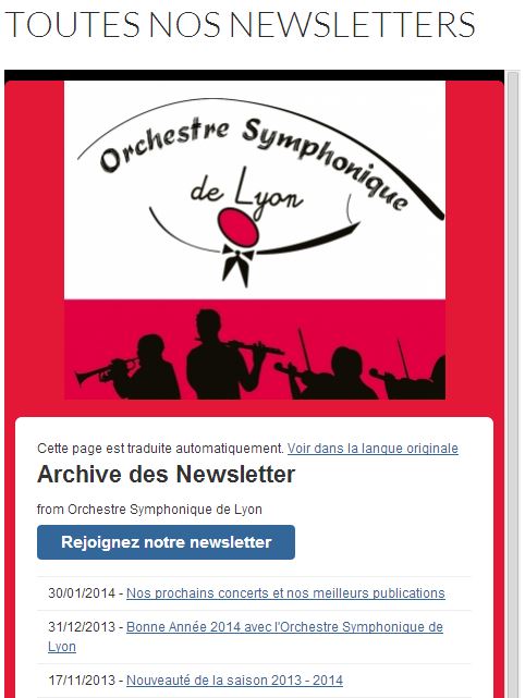 Toutes les newsletters de l'OSL