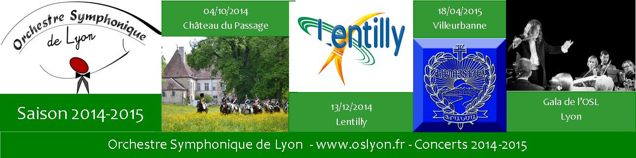 Orchestre Symphonique Lyon Concerts 2014-2015