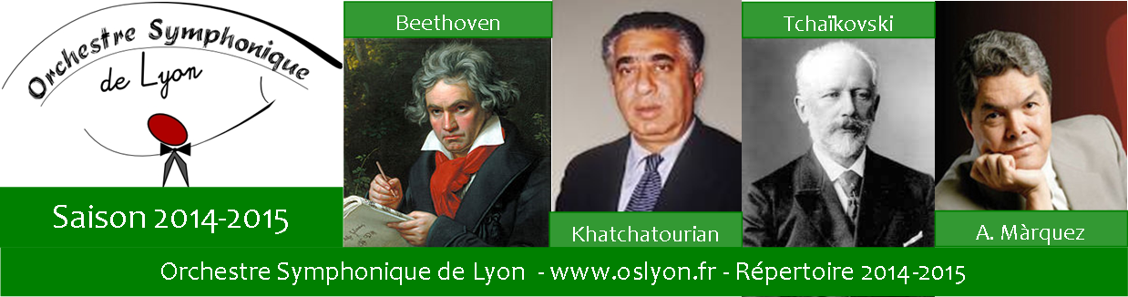 Orchestre Symphonique Lyon Répertoire 2014-2015