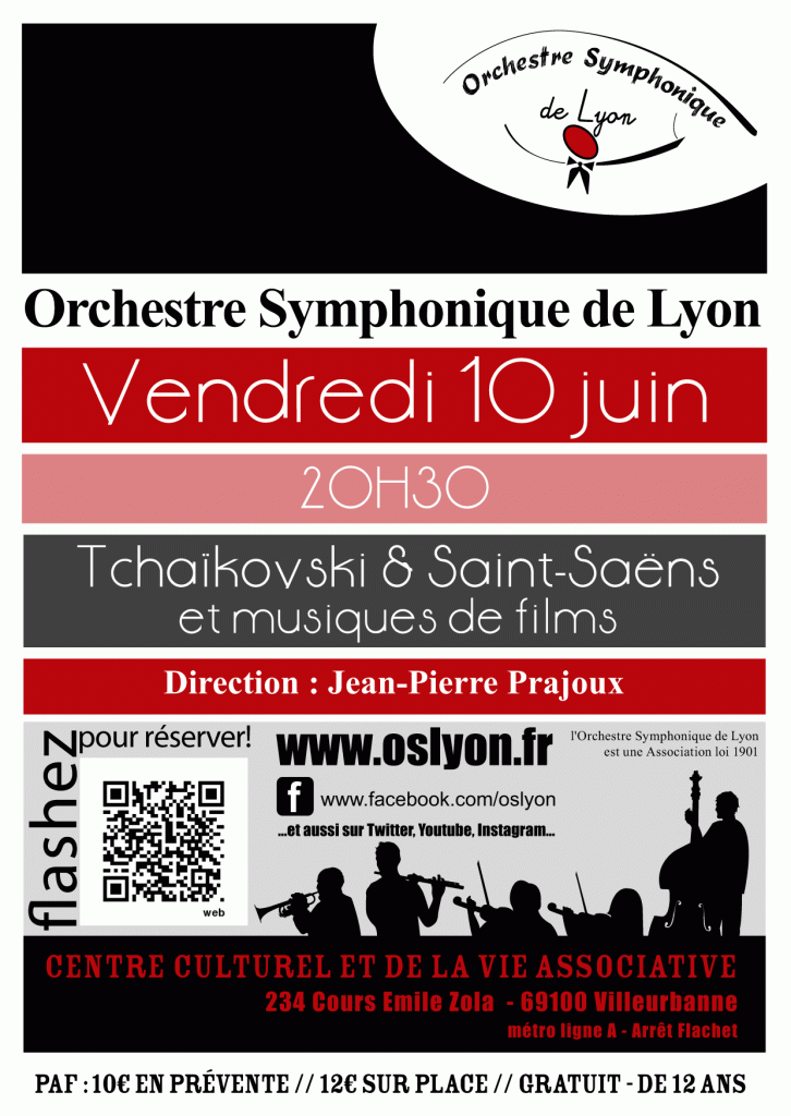 Concert de l'OSL le 10 Juin 2016 à Villeurbanne