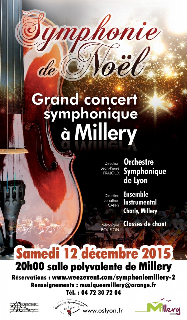 Concert OSL Symphonie de Noël Millery 12 Decembre 2015