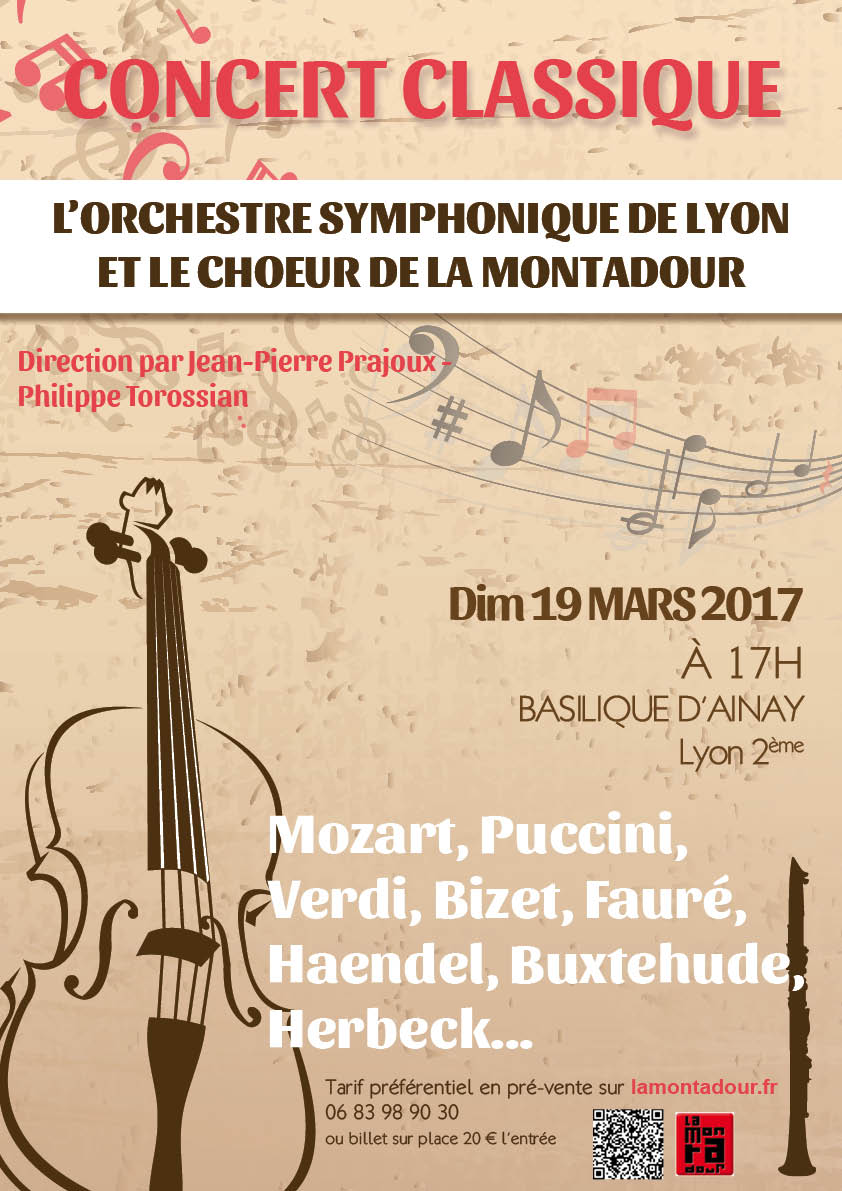 Concert OSL et La Montadour à Lyon Ainay dimanche 19 Mars