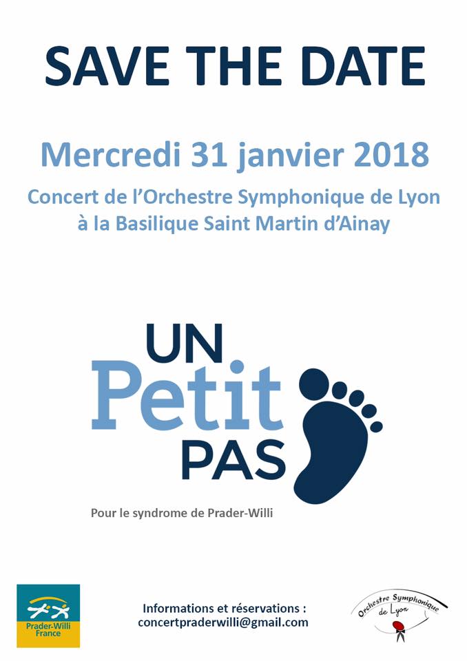 Concert Orchestre Symphonique de Lyon pour Prader Willi le 31 janvier 2018 à Ainay 