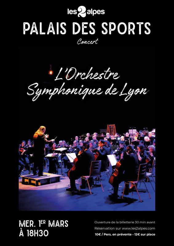 Orchestre Symphonique de Lyon aux 2 Alpes le 01/03/2023