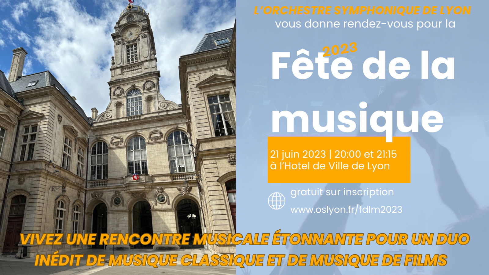 Fête de la Musique de Lyon : L'OSL vous donne rendez-vous pour une rencontre inédite avec le Carillon de l'Hotel de Ville de Lyon