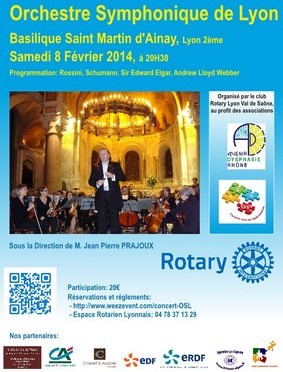 Concert de l'OSL le 8 Février 2014 à Ainay