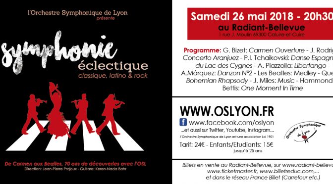 Les Partenaires qui soutiennent notre Symphonie éclectique 2018