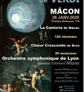 Concert Requiem de Verdi Macon 26 Janvier 2020
